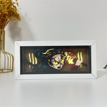 Anime-Themed RGB Paper Carving Lamp, Multi-Color Modes, with Remote & Touch Dimming