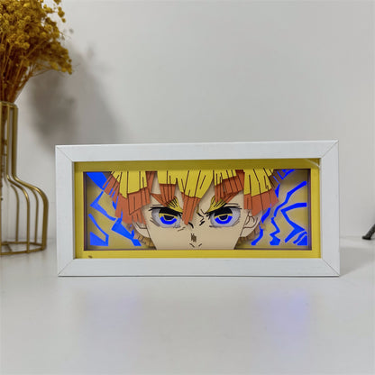 Anime-Themed RGB Paper Carving Lamp, Multi-Color Modes, with Remote & Touch Dimming