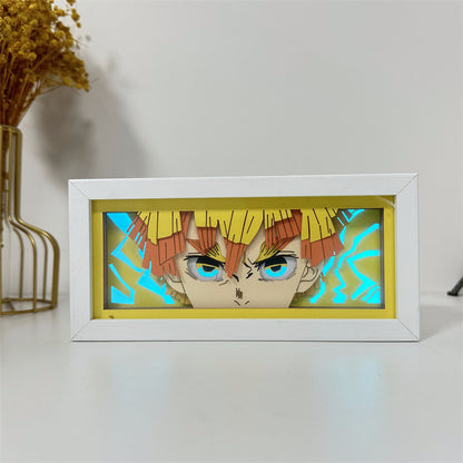 Anime-Themed RGB Paper Carving Lamp, Multi-Color Modes, with Remote & Touch Dimming