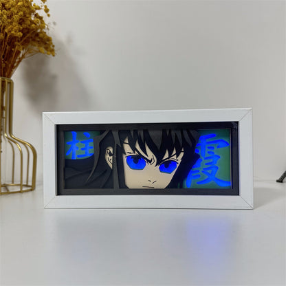 Anime-Themed RGB Paper Carving Lamp, Multi-Color Modes, with Remote & Touch Dimming