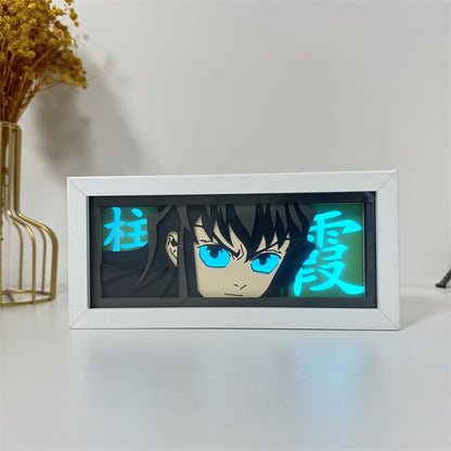 Anime-Themed RGB Paper Carving Lamp, Multi-Color Modes, with Remote & Touch Dimming