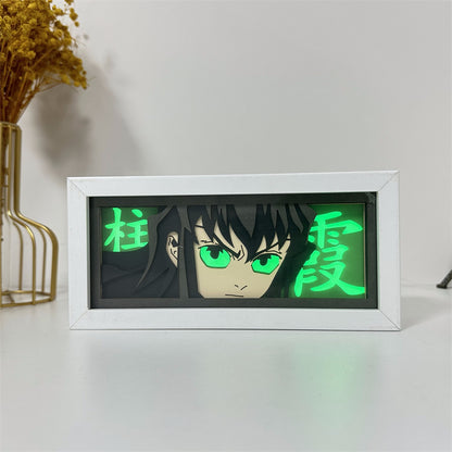 Anime-Themed RGB Paper Carving Lamp, Multi-Color Modes, with Remote & Touch Dimming