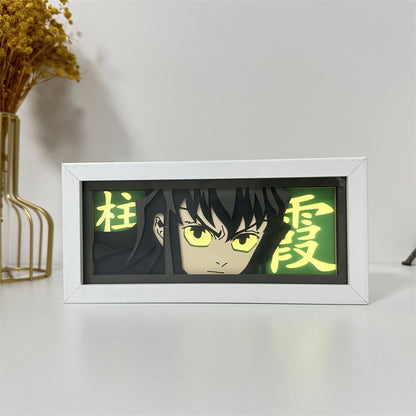 Anime-Themed RGB Paper Carving Lamp, Multi-Color Modes, with Remote & Touch Dimming