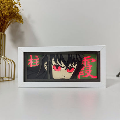 Anime-Themed RGB Paper Carving Lamp, Multi-Color Modes, with Remote & Touch Dimming