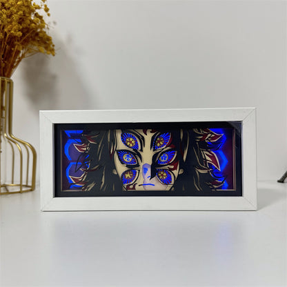 Anime-Themed RGB Paper Carving Lamp, Multi-Color Modes, with Remote & Touch Dimming