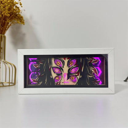 Anime-Themed RGB Paper Carving Lamp, Multi-Color Modes, with Remote & Touch Dimming