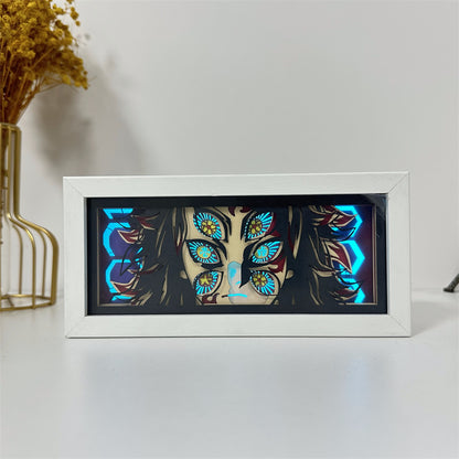 Anime-Themed RGB Paper Carving Lamp, Multi-Color Modes, with Remote & Touch Dimming