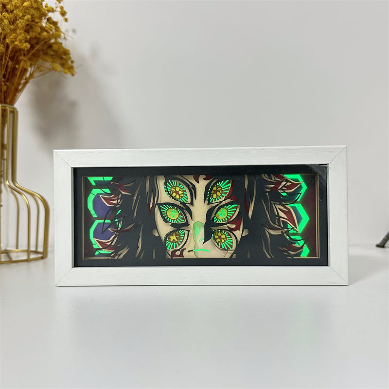 Anime-Themed RGB Paper Carving Lamp, Multi-Color Modes, with Remote & Touch Dimming