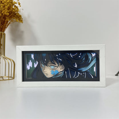 Anime-Themed RGB Paper Carving Lamp, Multi-Color Modes, with Remote & Touch Dimming