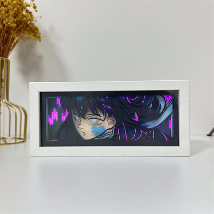 Anime-Themed RGB Paper Carving Lamp, Multi-Color Modes, with Remote & Touch Dimming