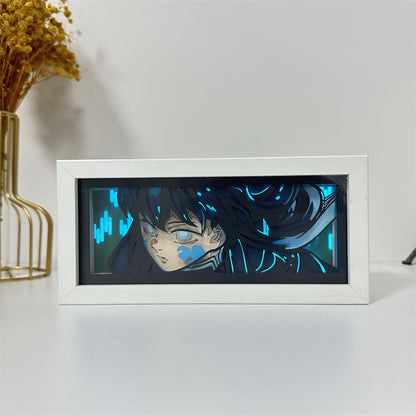 Anime-Themed RGB Paper Carving Lamp, Multi-Color Modes, with Remote & Touch Dimming