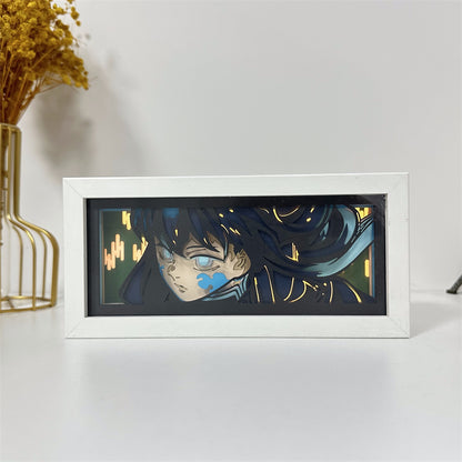 Anime-Themed RGB Paper Carving Lamp, Multi-Color Modes, with Remote & Touch Dimming