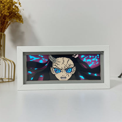 Anime-Themed RGB Paper Carving Lamp, Multi-Color Modes, with Remote & Touch Dimming
