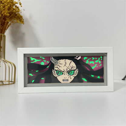 Anime-Themed RGB Paper Carving Lamp, Multi-Color Modes, with Remote & Touch Dimming