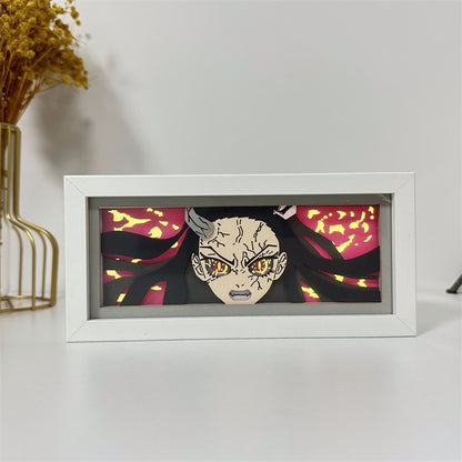 Anime-Themed RGB Paper Carving Lamp, Multi-Color Modes, with Remote & Touch Dimming