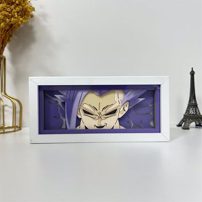 Anime theme RGB paper carving lamp, multi-color mode, remote control dimming