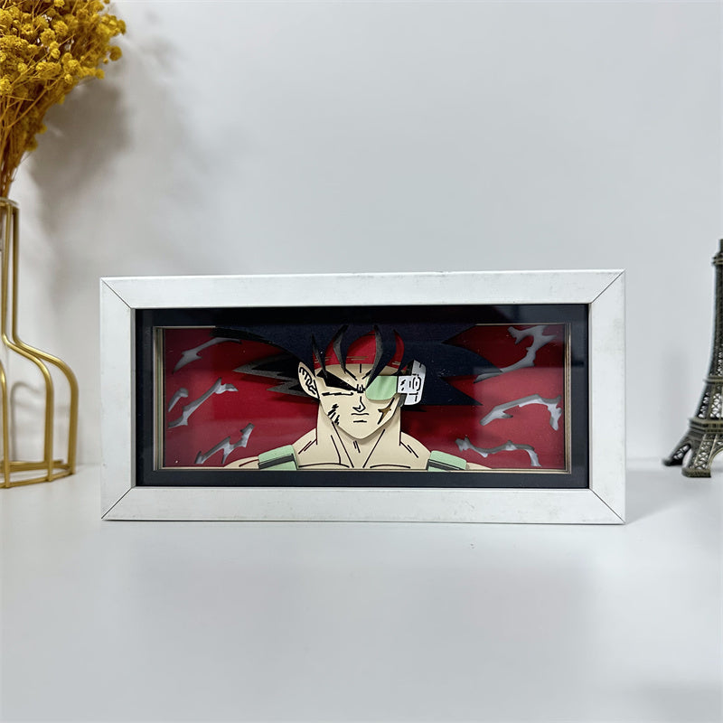 Anime theme RGB paper carving lamp, multi-color mode, remote control dimming