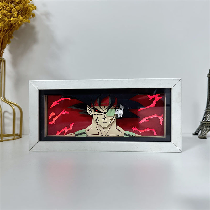 Anime theme RGB paper carving lamp, multi-color mode, remote control dimming