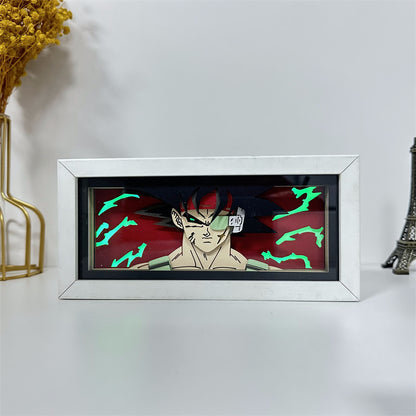 Anime theme RGB paper carving lamp, multi-color mode, remote control dimming