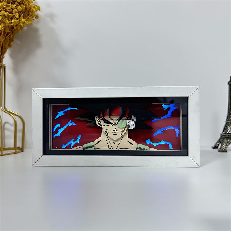 Anime theme RGB paper carving lamp, multi-color mode, remote control dimming