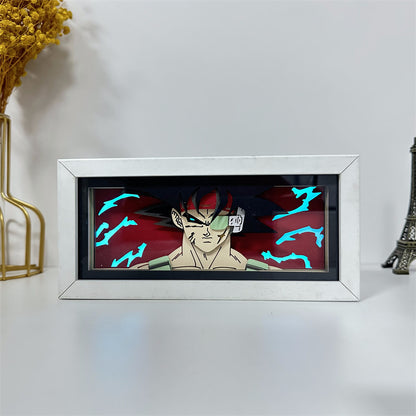 Anime theme RGB paper carving lamp, multi-color mode, remote control dimming