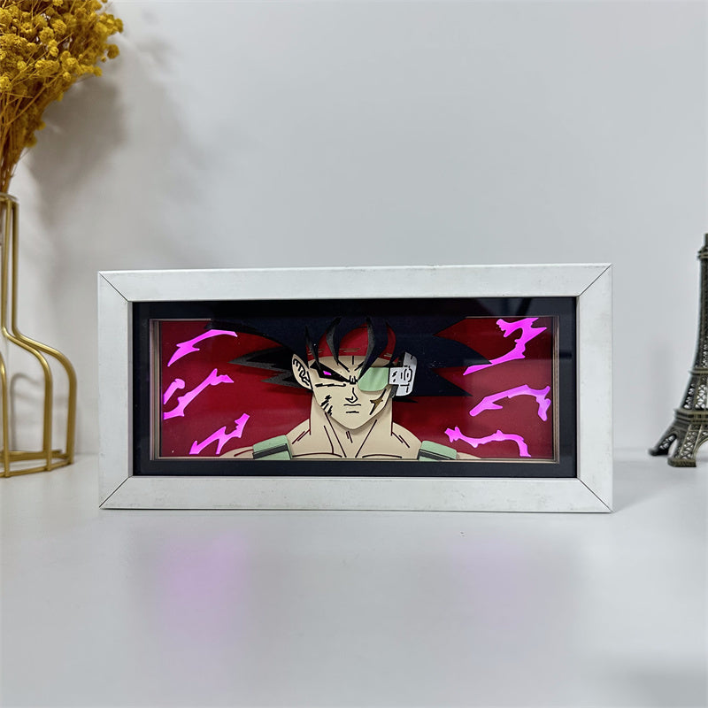 Anime theme RGB paper carving lamp, multi-color mode, remote control dimming