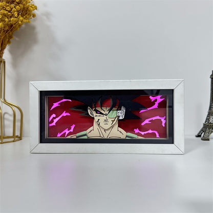Anime theme RGB paper carving lamp, multi-color mode, remote control dimming