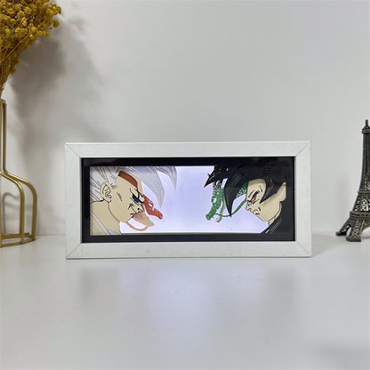 Anime theme RGB paper carving lamp, multi-color mode, remote control dimming
