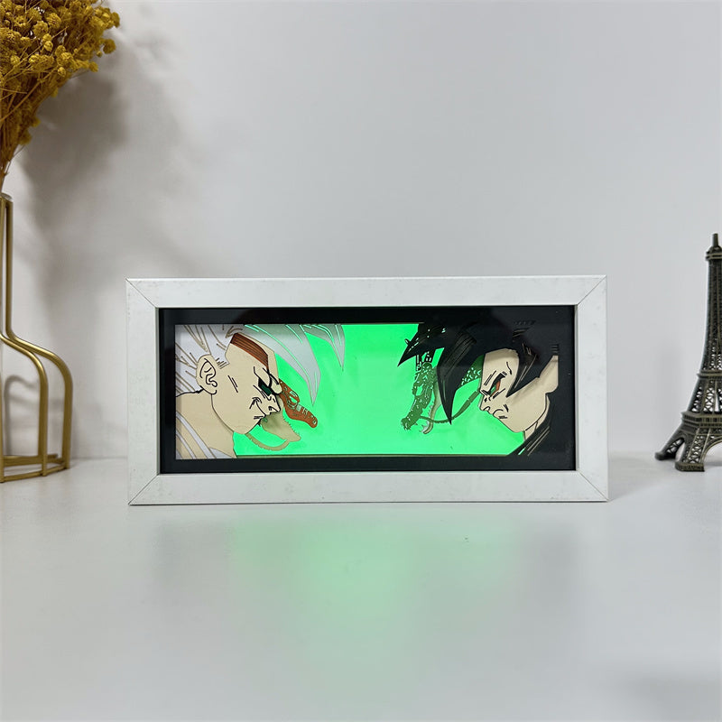 Anime theme RGB paper carving lamp, multi-color mode, remote control dimming