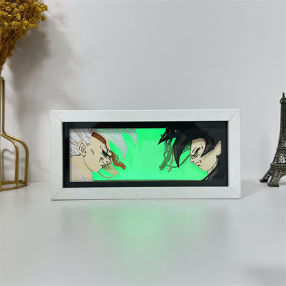 Anime theme RGB paper carving lamp, multi-color mode, remote control dimming