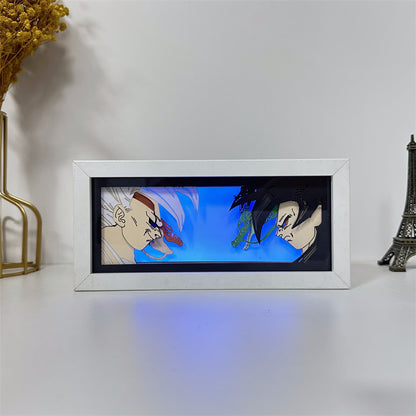 Anime theme RGB paper carving lamp, multi-color mode, remote control dimming