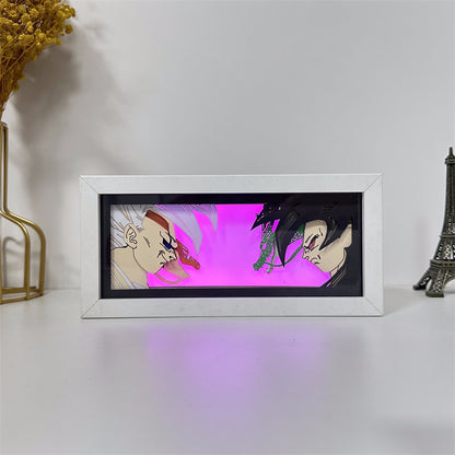 Anime theme RGB paper carving lamp, multi-color mode, remote control dimming
