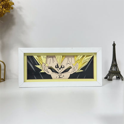 Anime theme RGB paper carving lamp, multi-color mode, remote control dimming