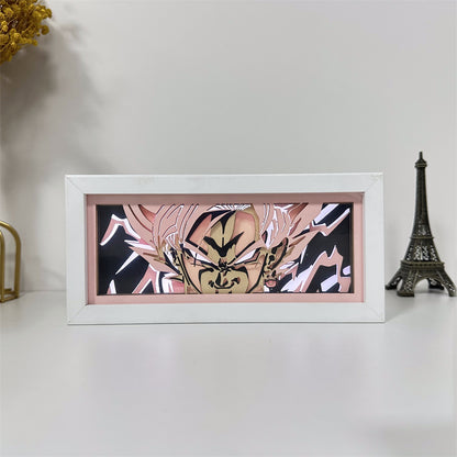 Anime theme RGB paper carving lamp, multi-color mode, remote control dimming