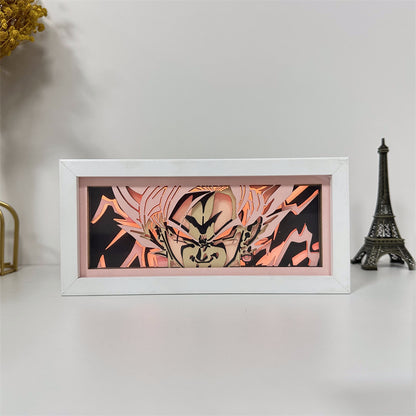 Anime theme RGB paper carving lamp, multi-color mode, remote control dimming