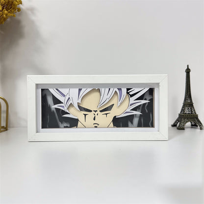 Anime theme RGB paper carving lamp, multi-color mode, remote control dimming