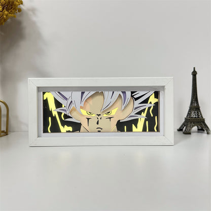 Anime theme RGB paper carving lamp, multi-color mode, remote control dimming