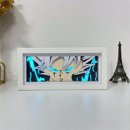 Anime theme RGB paper carving lamp, multi-color mode, remote control dimming