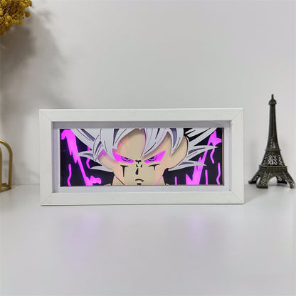 Anime theme RGB paper carving lamp, multi-color mode, remote control dimming