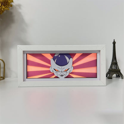 Anime theme RGB paper carving lamp, multi-color mode, remote control dimming