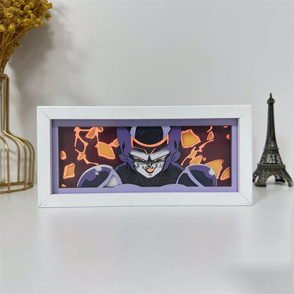 Anime theme RGB paper carving lamp, multi-color mode, remote control dimming