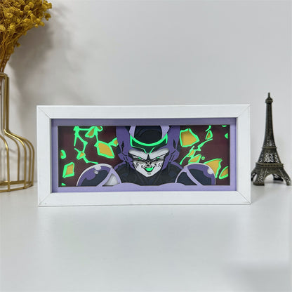 Anime theme RGB paper carving lamp, multi-color mode, remote control dimming