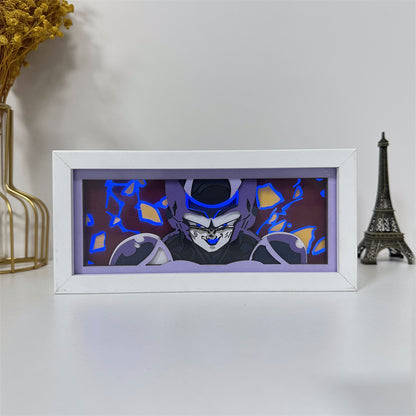 Anime theme RGB paper carving lamp, multi-color mode, remote control dimming