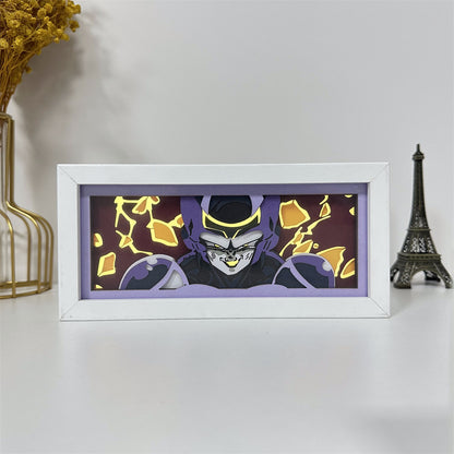 Anime theme RGB paper carving lamp, multi-color mode, remote control dimming