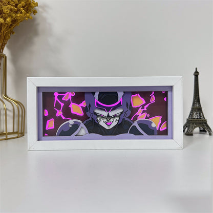 Anime theme RGB paper carving lamp, multi-color mode, remote control dimming