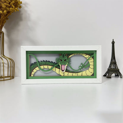 Anime theme RGB paper carving lamp, multi-color mode, remote control dimming