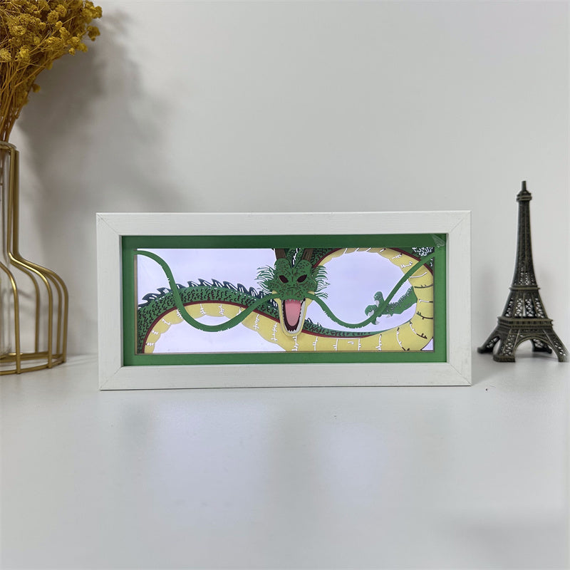 Anime theme RGB paper carving lamp, multi-color mode, remote control dimming