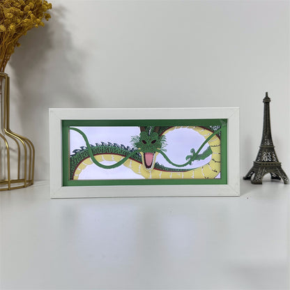 Anime theme RGB paper carving lamp, multi-color mode, remote control dimming