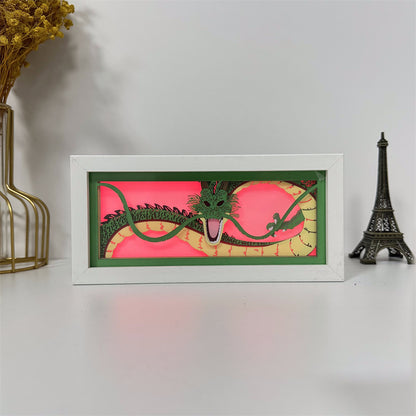 Anime theme RGB paper carving lamp, multi-color mode, remote control dimming