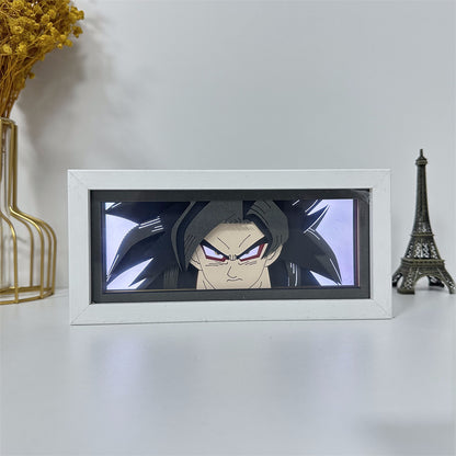 Anime theme RGB paper carving lamp, multi-color mode, remote control dimming